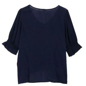 Elbow Sleeve Blouse Lightweight Versatile